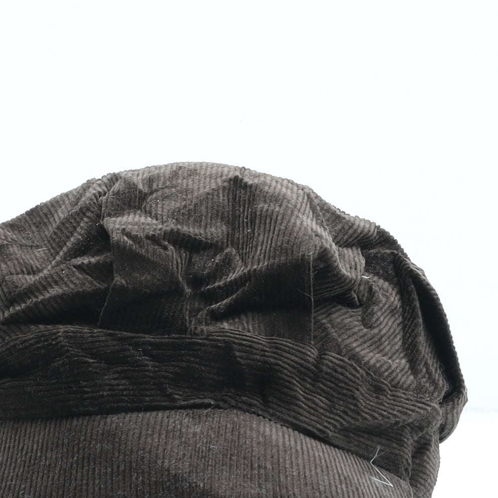 Marks and Spencer Womens Brown Cotton Flat Cap One Size