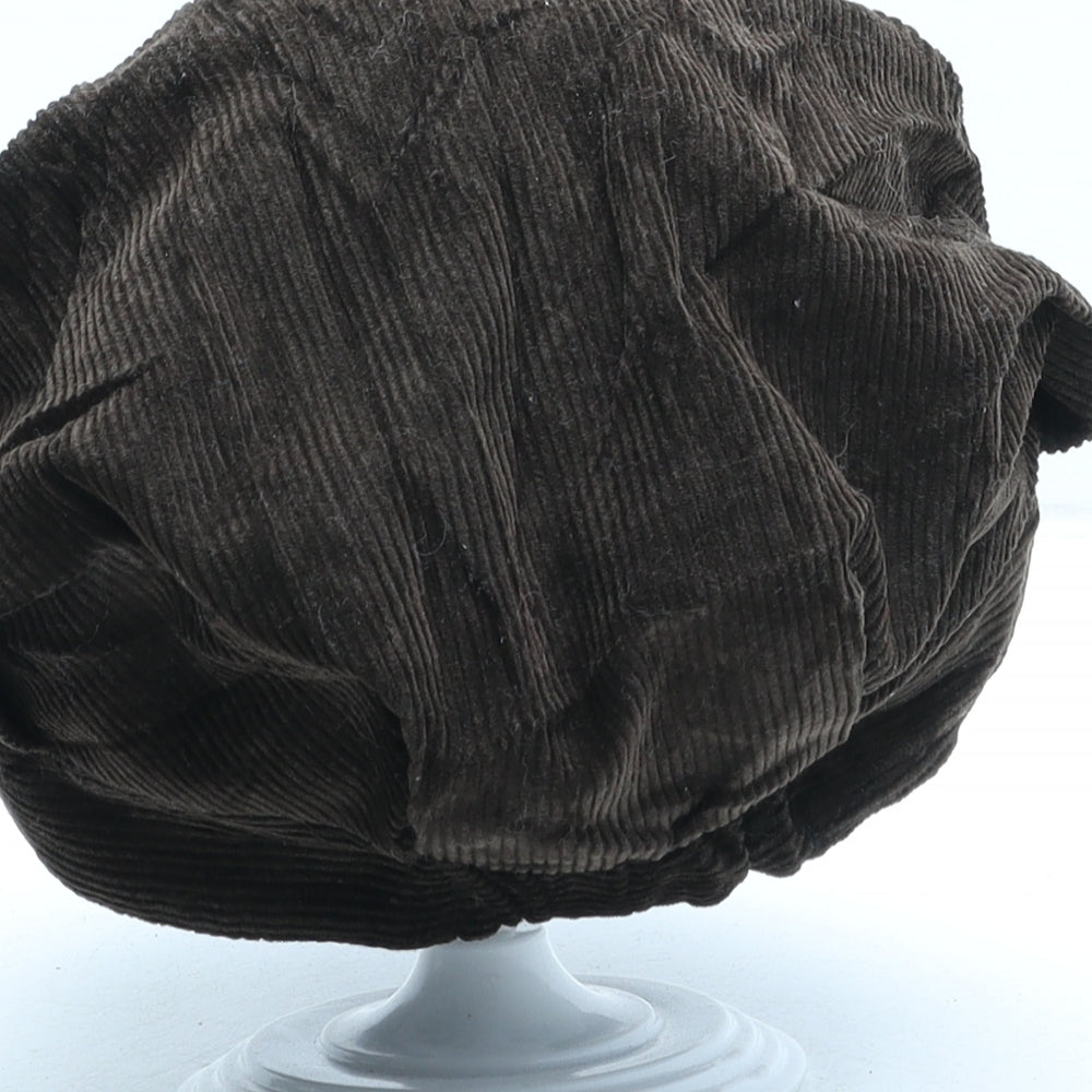 Marks and Spencer Womens Brown Cotton Flat Cap One Size