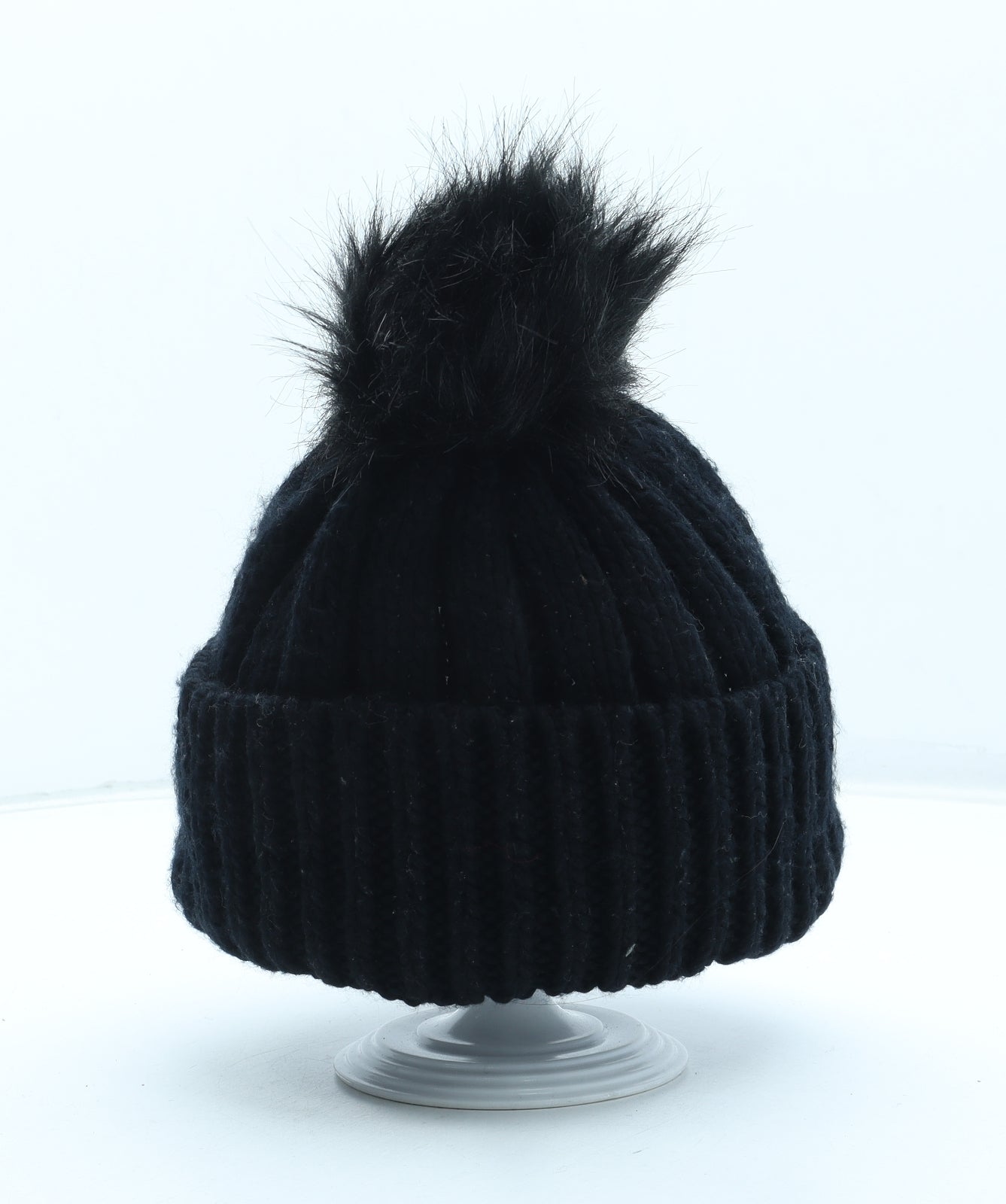 Firetrap Womens Black Acrylic Bobble Hat One Size