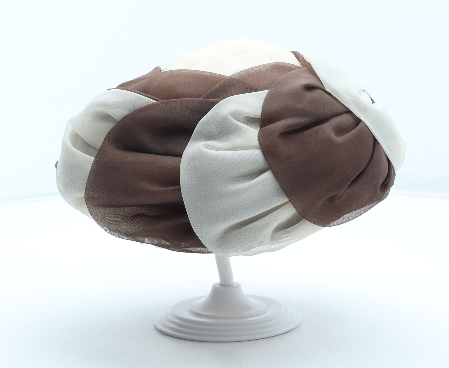Preworn Womens Brown Geometric Nylon Headpiece/Fascinator One Size