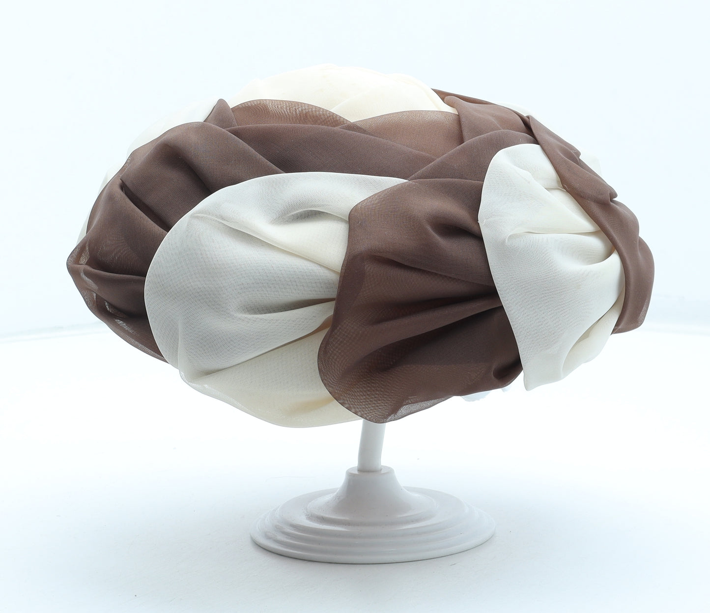 Preworn Womens Brown Geometric Nylon Headpiece/Fascinator One Size