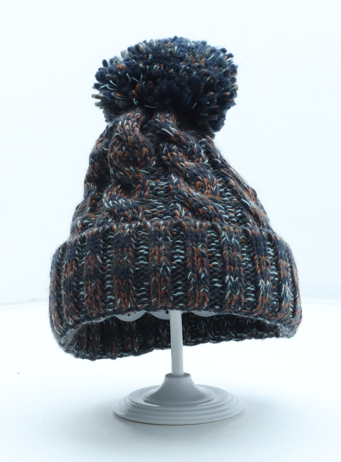 Trespass Mens Multicoloured Acrylic Beanie One Size - Pom Pom Detail