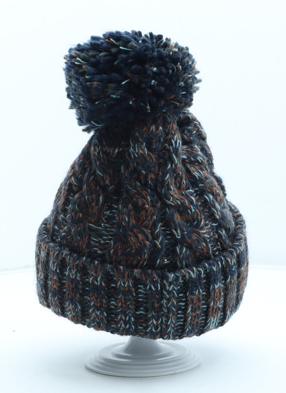 Trespass Mens Multicoloured Acrylic Beanie One Size - Pom Pom Detail