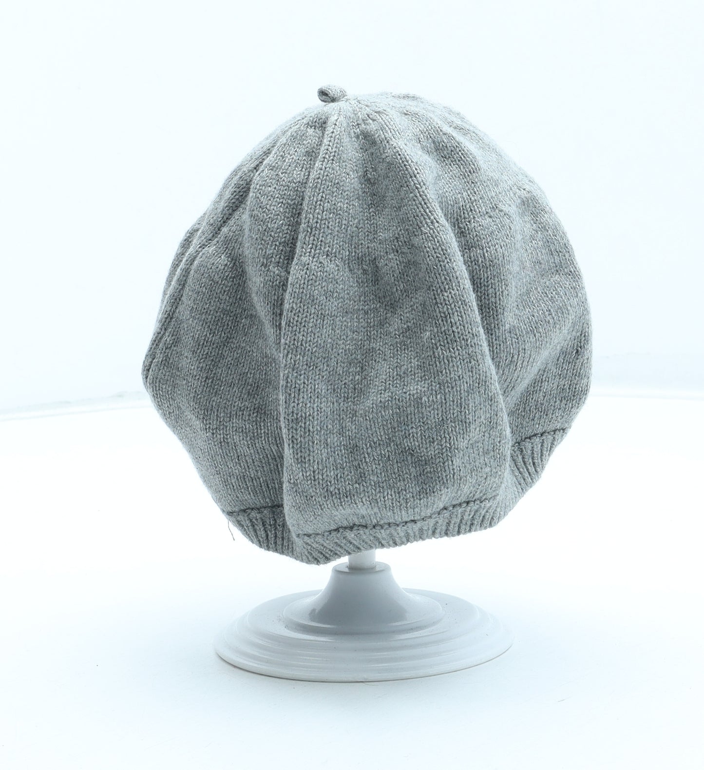 Preworn Girls Grey 100% Cotton Beanie Size S - Size 4 Years