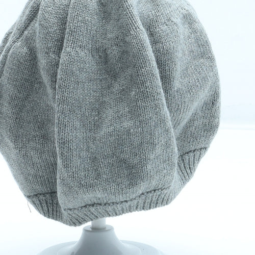 Preworn Girls Grey 100% Cotton Beanie Size S - Size 4 Years