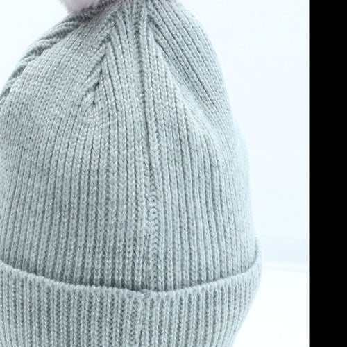 Primark Girls Grey Acrylic Bobble Hat Size M - LOL Dolls