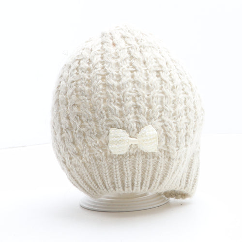 Atmosphere Womens Beige Acrylic Winter Hat One Size