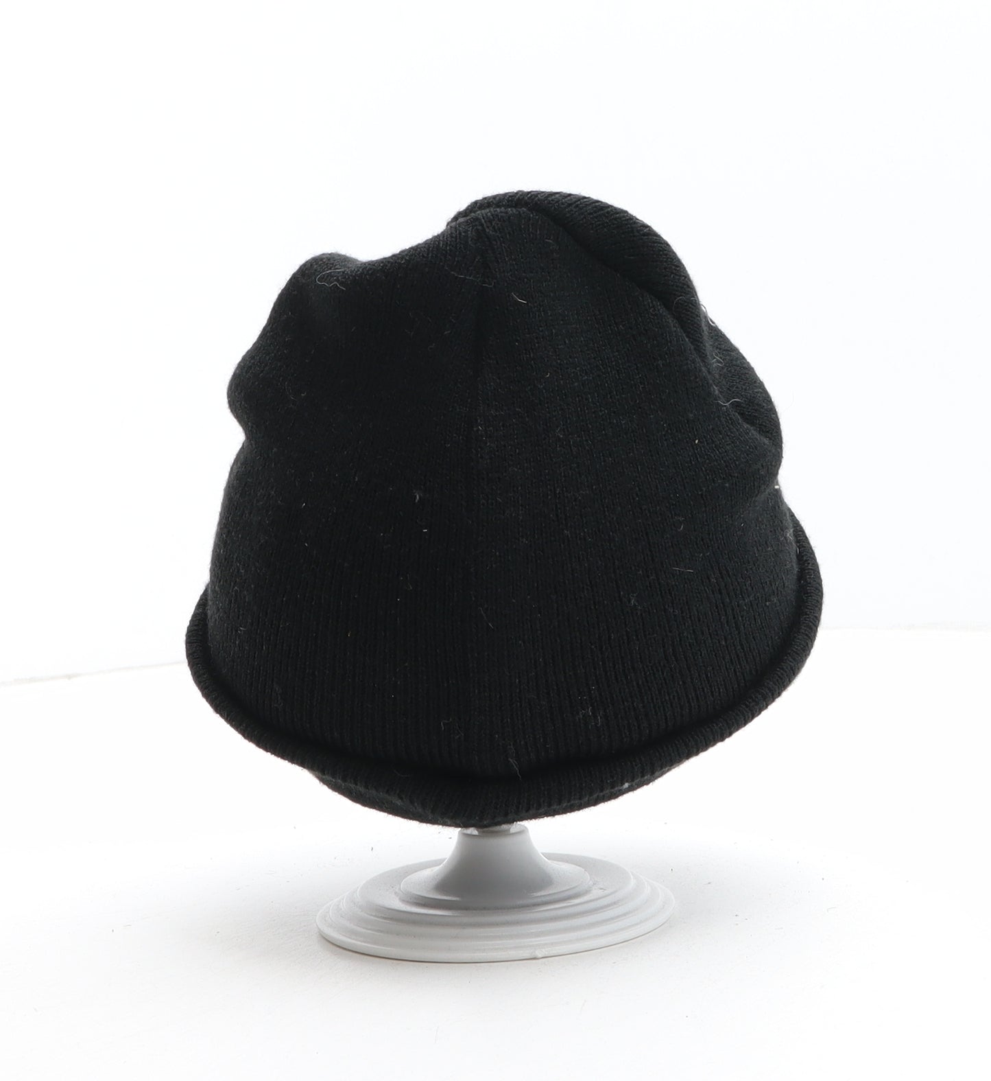 Friends Womens Black Acrylic Beanie One Size - Friends