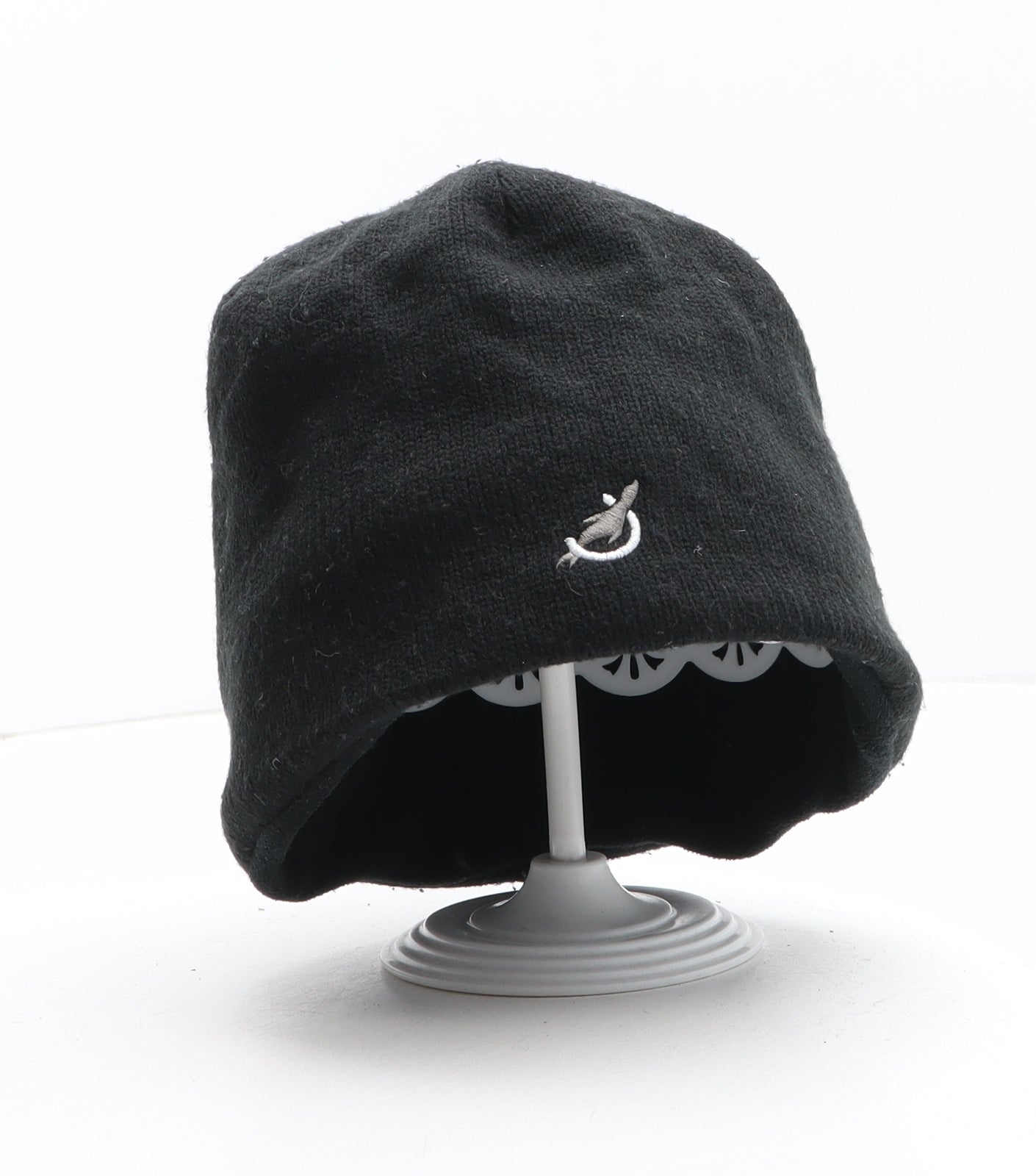 Porelle Womens Black Acrylic Beanie One Size