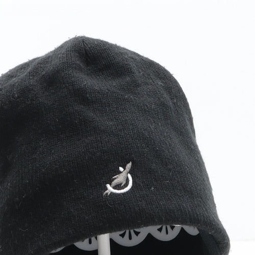 Porelle Womens Black Acrylic Beanie One Size