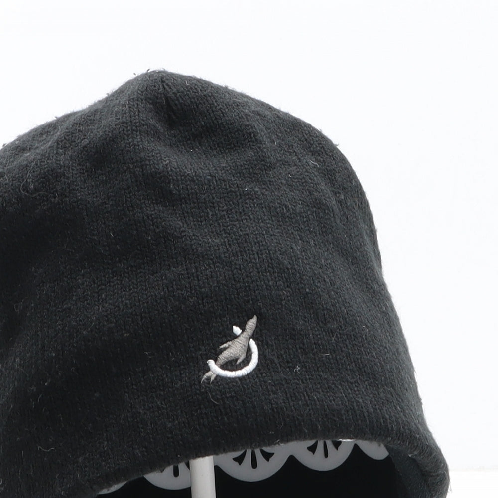 Porelle Womens Black Acrylic Beanie One Size