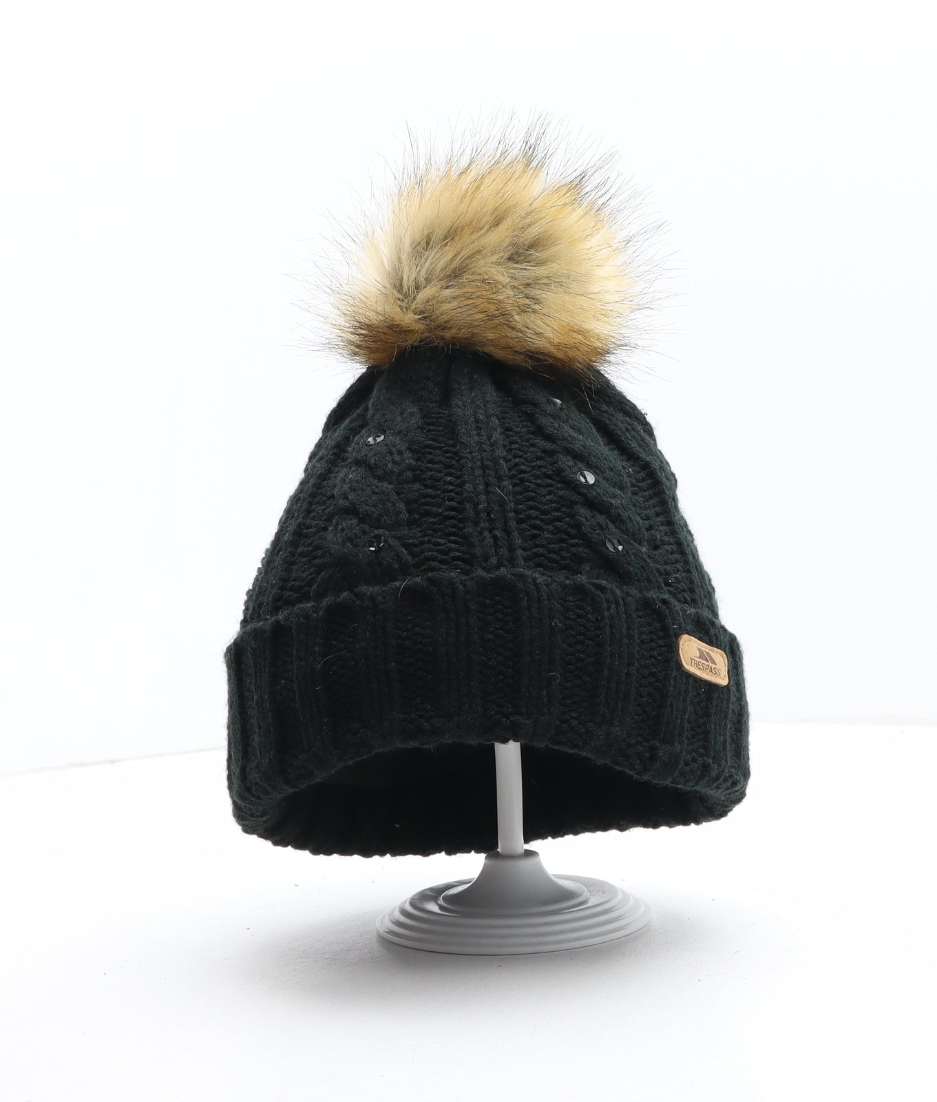 Trespass Womens Black Acrylic Winter Hat One Size