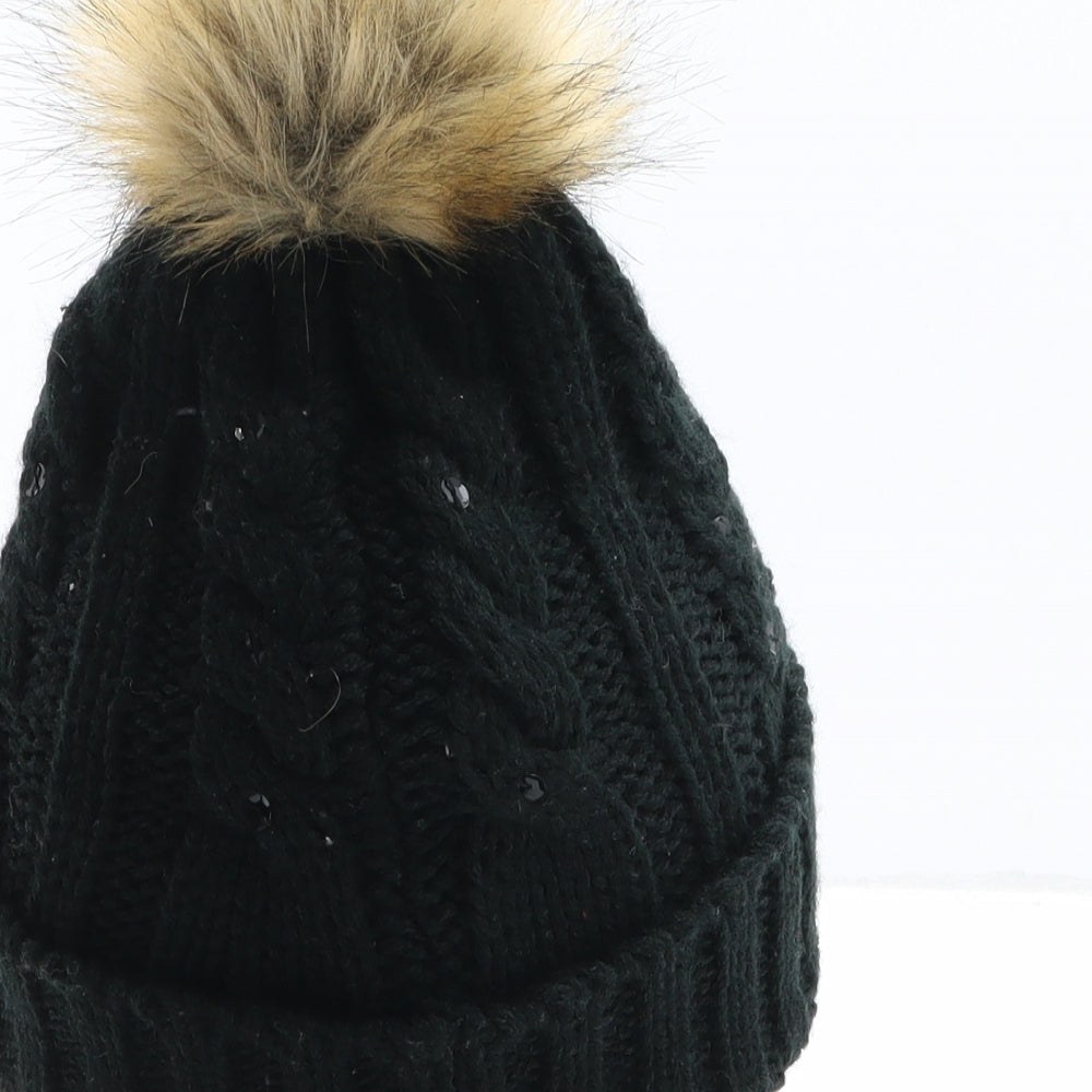 Trespass Womens Black Acrylic Winter Hat One Size
