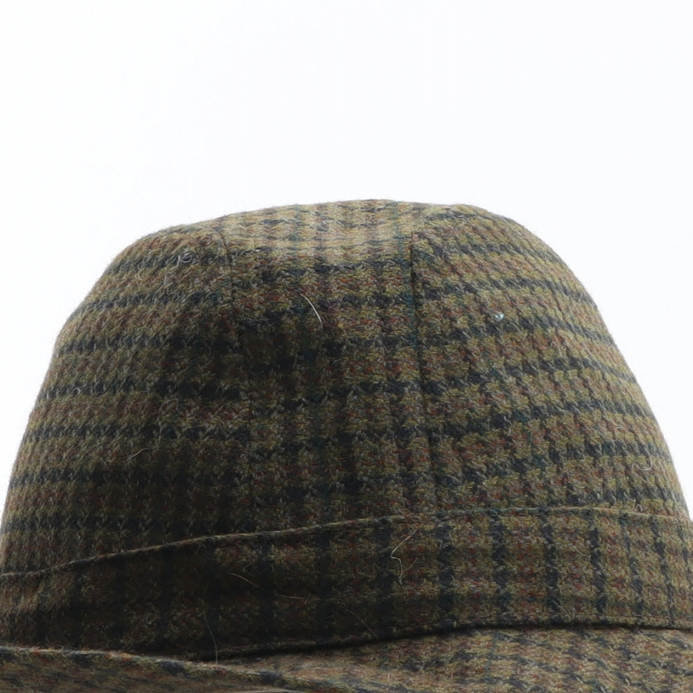 Dunn & Co Mens Green Plaid Acrylic Trilby One Size
