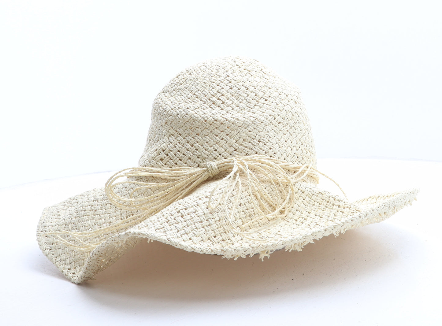 TU Womens Beige Paper Sun Hat One Size