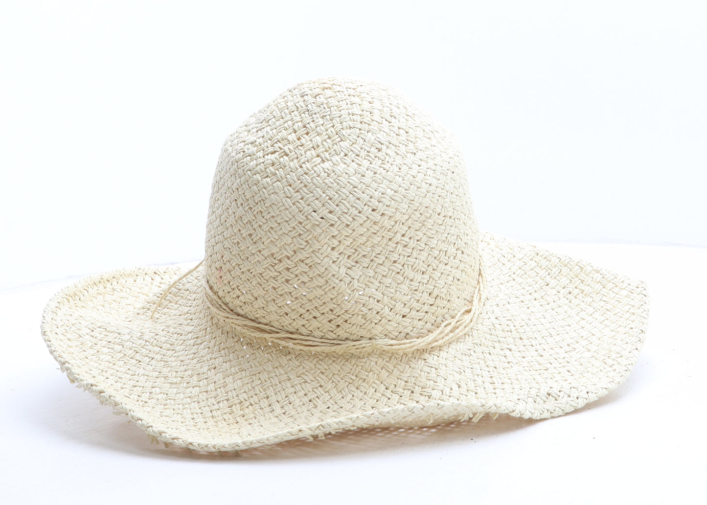 TU Womens Beige Paper Sun Hat One Size