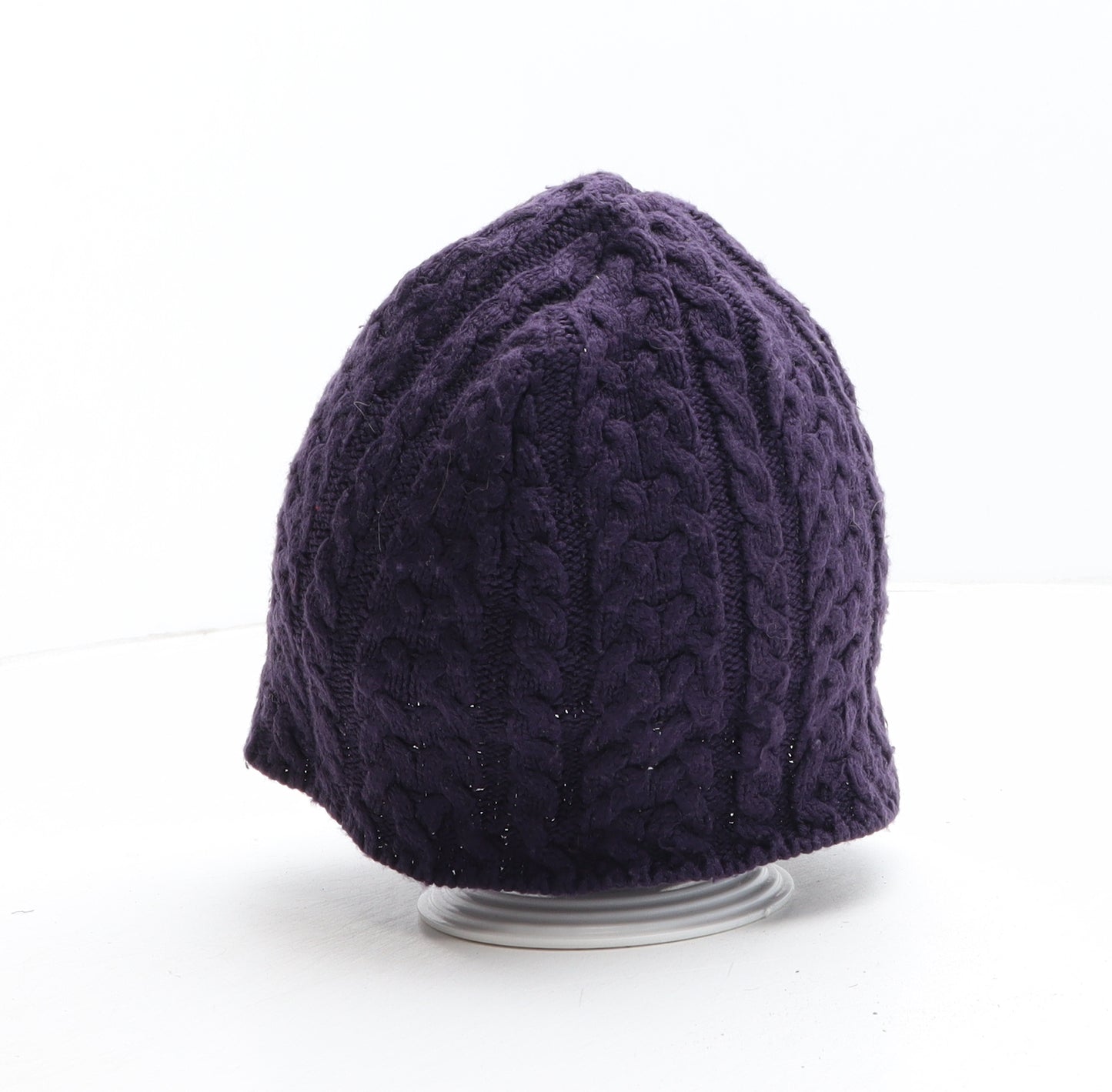 Calvin Klein Womens Purple Acrylic Winter Hat One Size