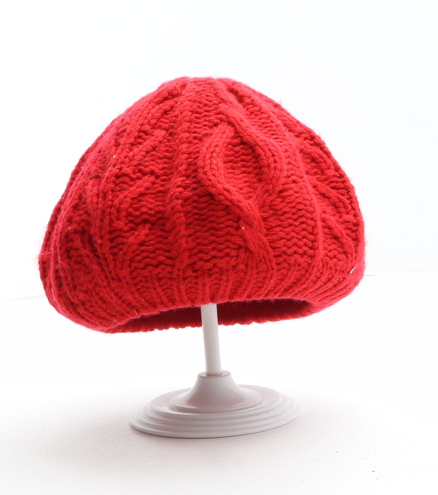 NEXT Girls Red Acrylic Winter Hat One Size