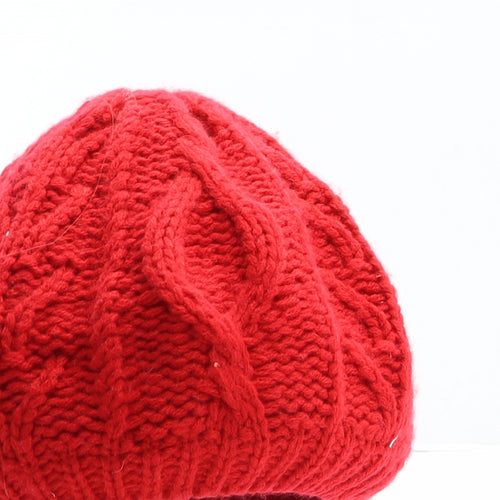 NEXT Girls Red Acrylic Winter Hat One Size