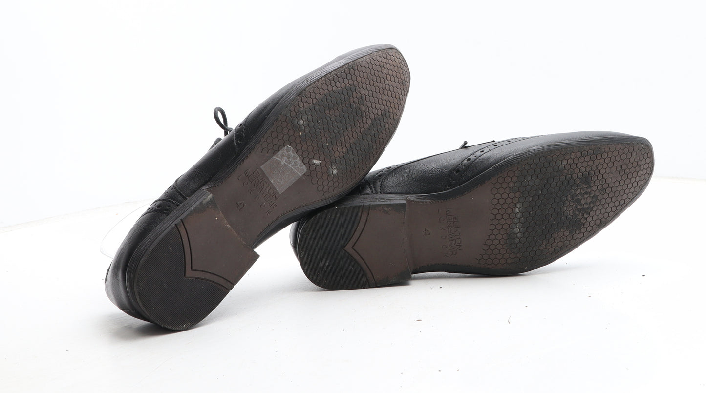 Burton Mens Black Synthetic Brogue Dress UK 7 41