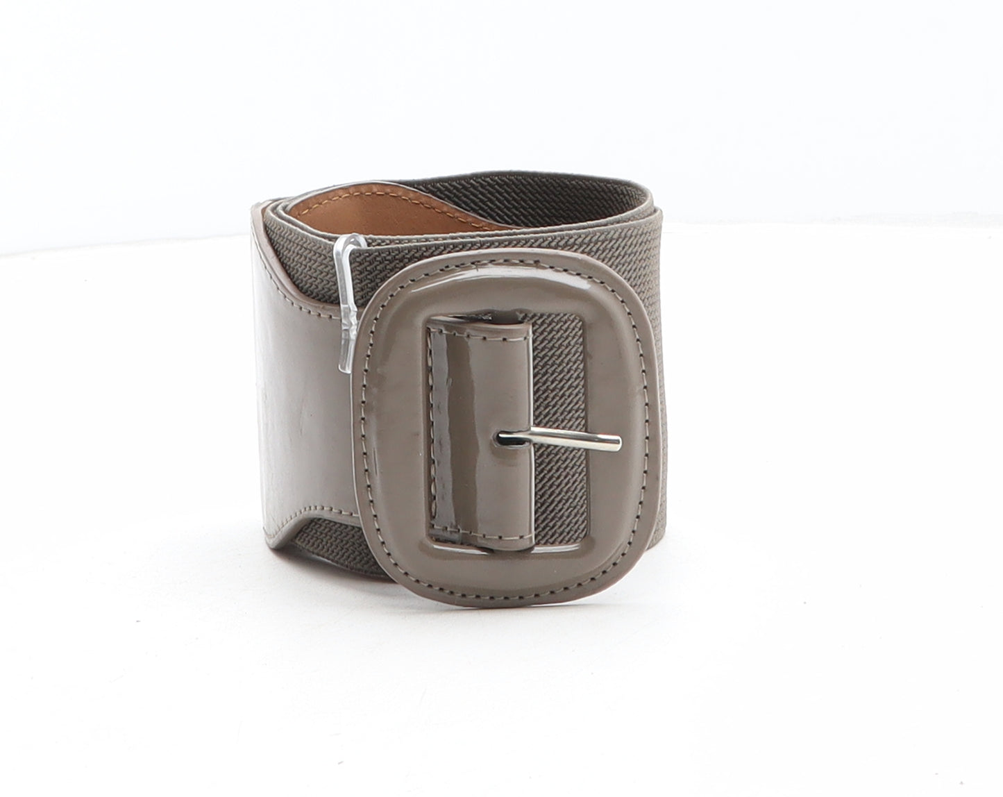 Marks and Spencer Womens Brown Solid Polyester Waist Belt Belt Size S