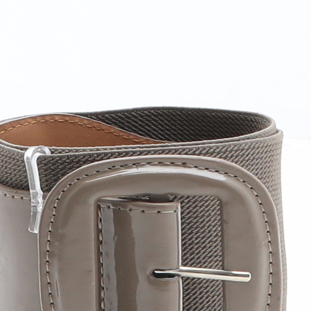 Marks and Spencer Womens Brown Solid Polyester Waist Belt Belt Size S