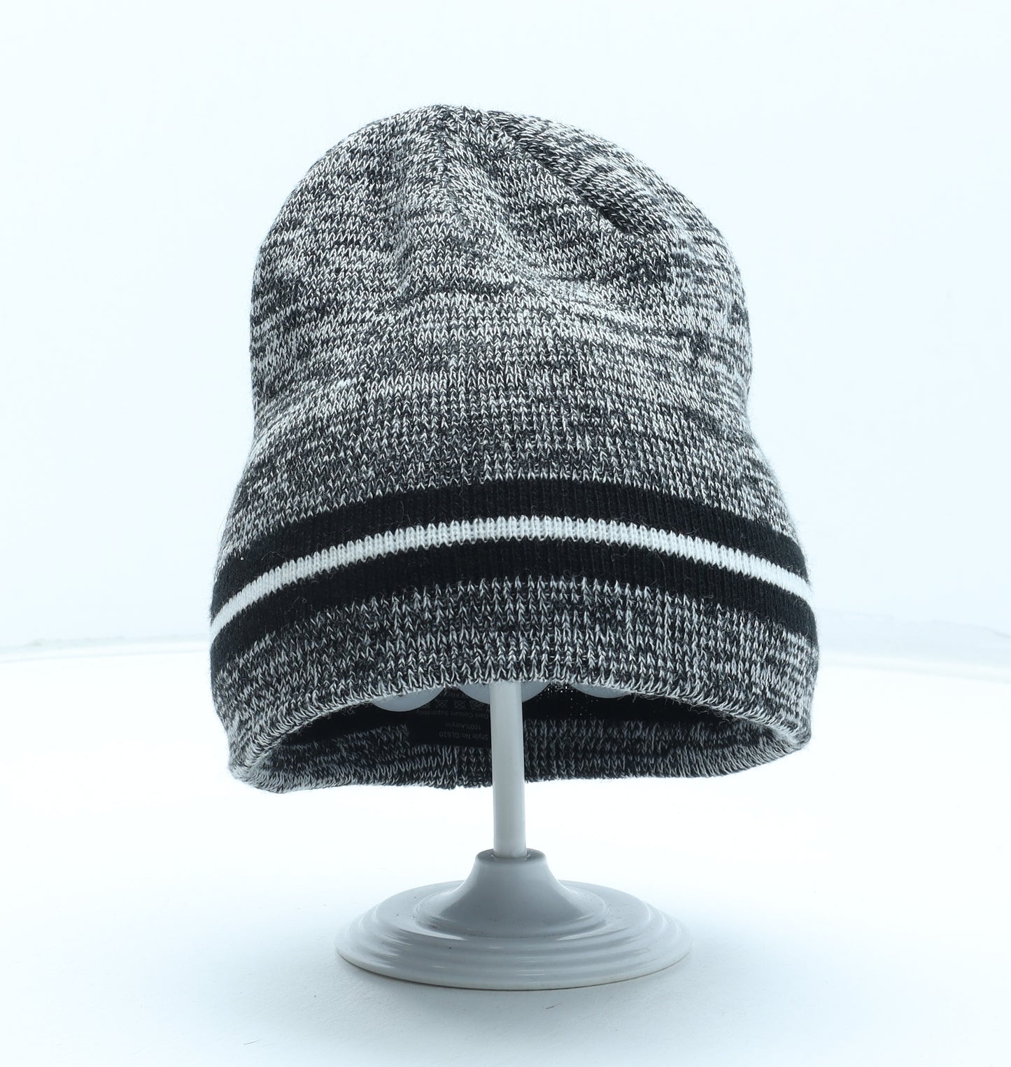 Preworn Boys Grey Acrylic Beanie One Size
