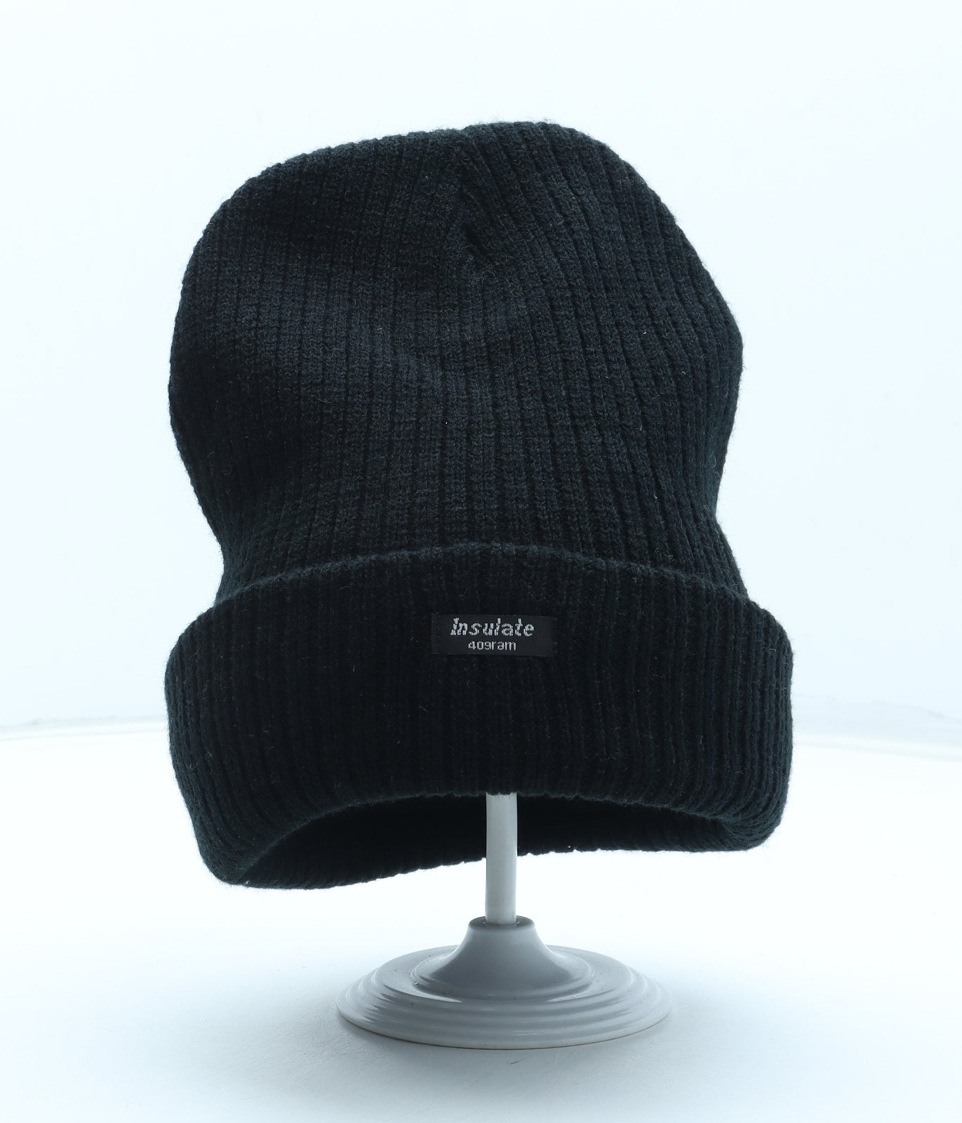 Thinsulate Mens Black Acrylic Beanie One Size