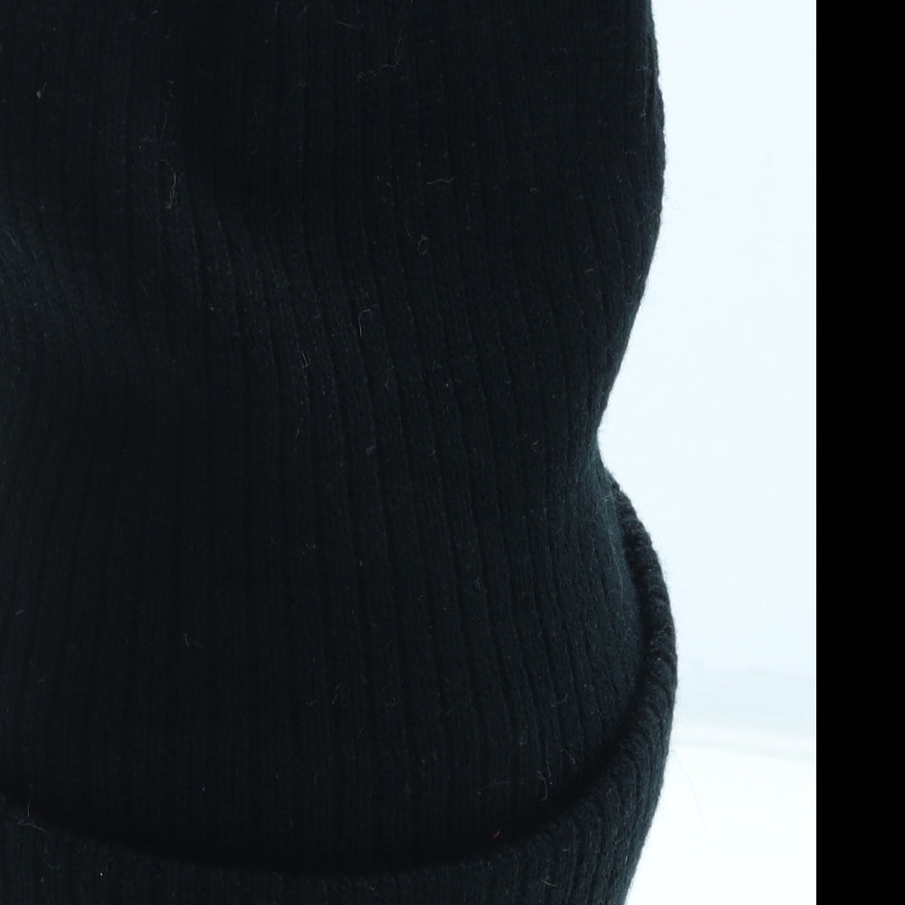 Thinsulate Mens Black Acrylic Beanie One Size