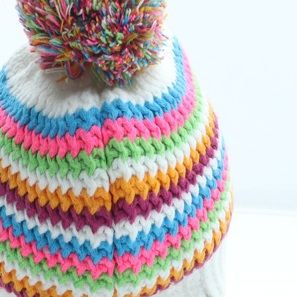 Spyder Womens Multicoloured Striped Acrylic Winter Hat One Size