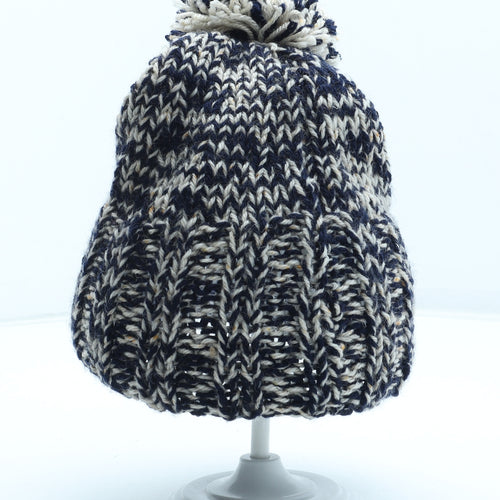 Preworn Boys Blue Acrylic Winter Hat One Size - Bobble Hat