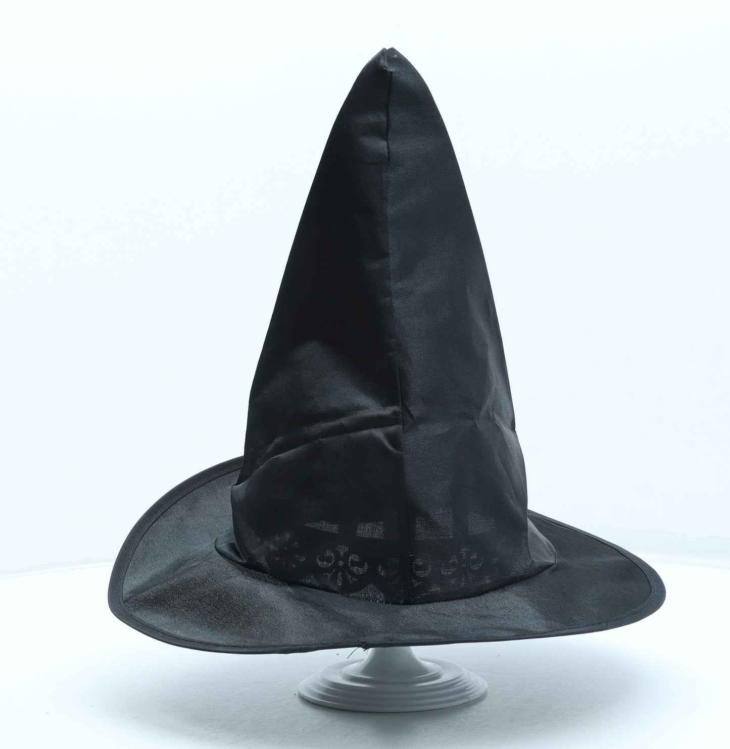 Preworn Girls Black Polyester Bucket Hat Size S - Halloween Pumpkin Witch Hat