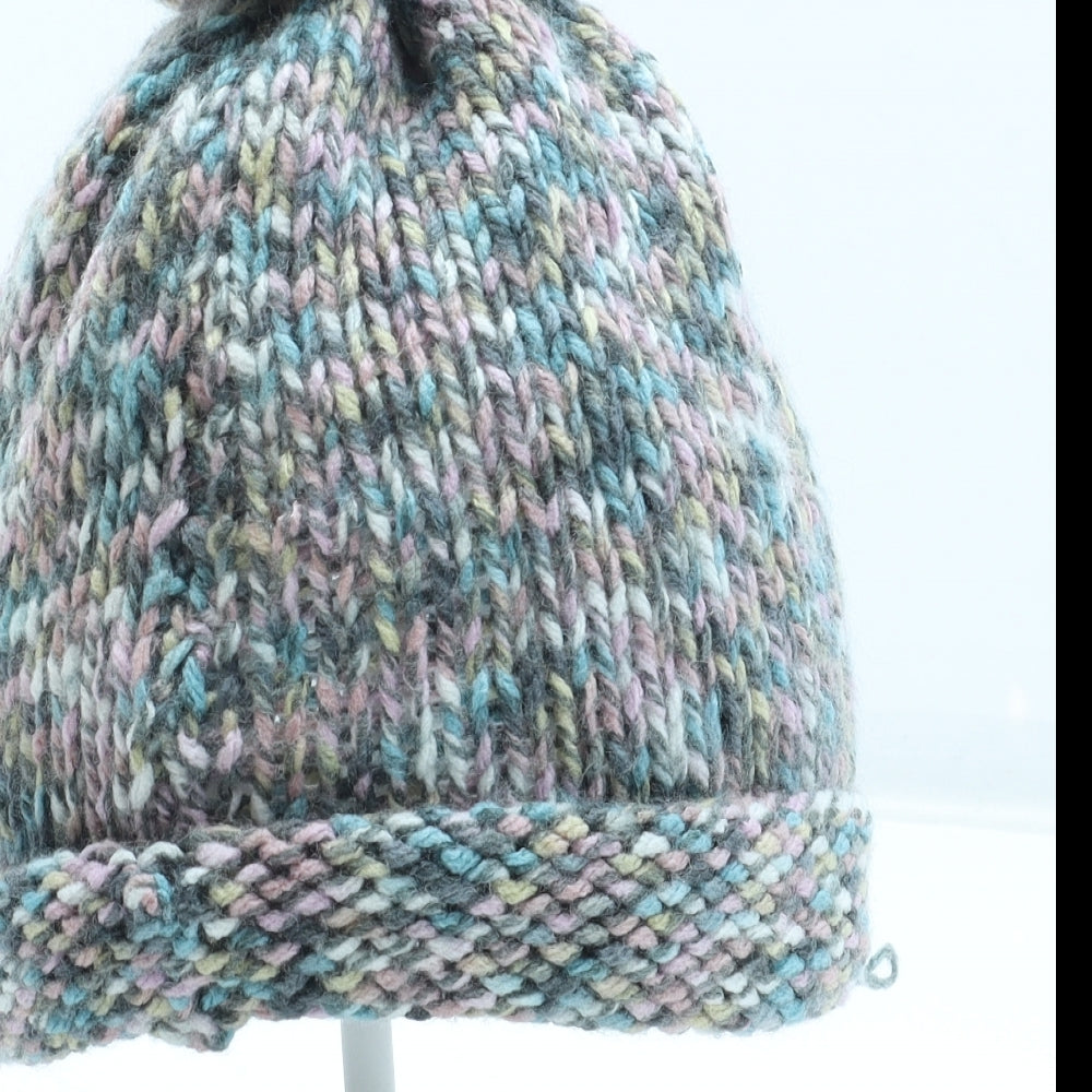 Preworn Womens Multicoloured Acrylic Winter Hat One Size