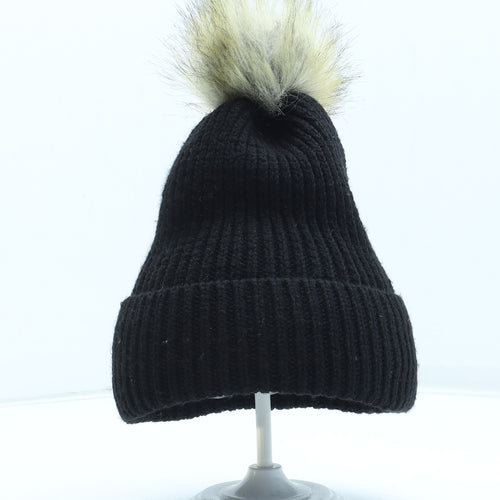 Primark Womens Black Acrylic Winter Hat One Size