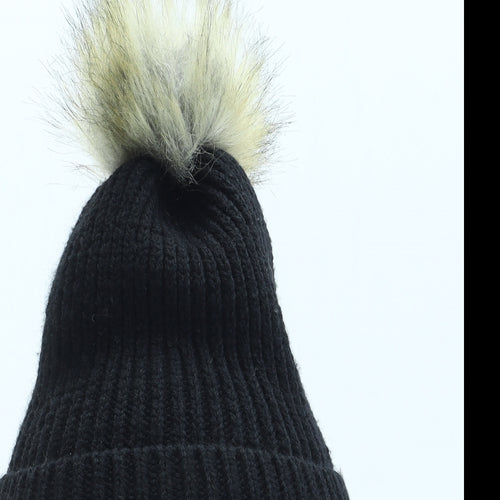 Primark Womens Black Acrylic Winter Hat One Size