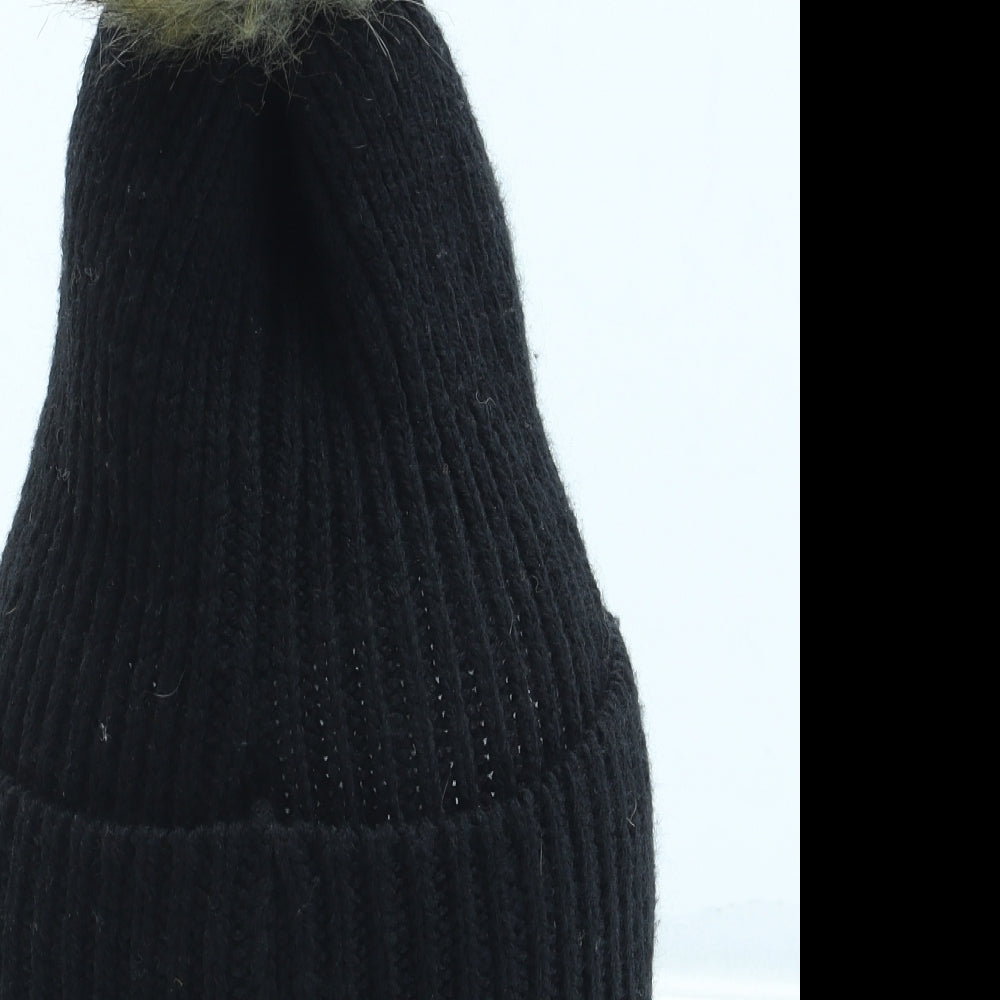 Primark Womens Black Acrylic Winter Hat One Size