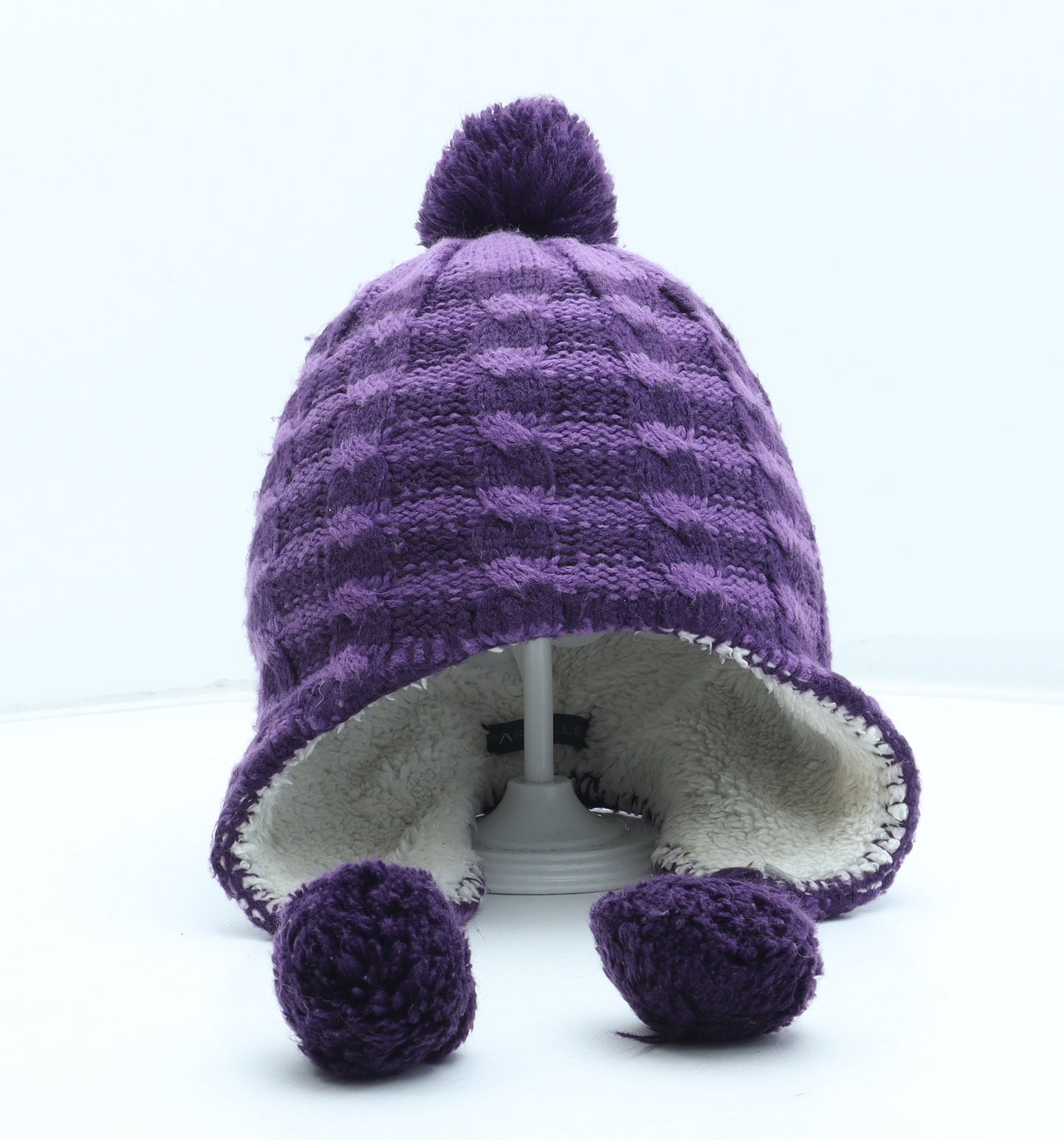 Parallel Womens Purple Acrylic Winter Hat One Size
