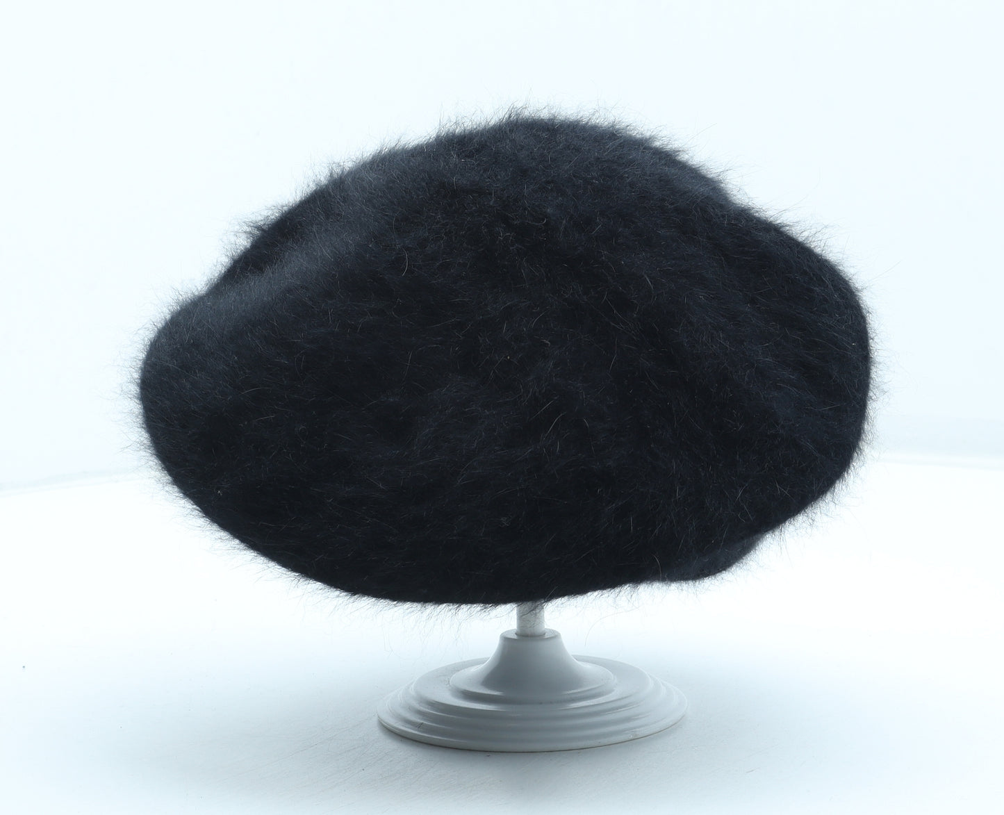 Lili & Poppy Womens Black Angora Winter Hat One Size