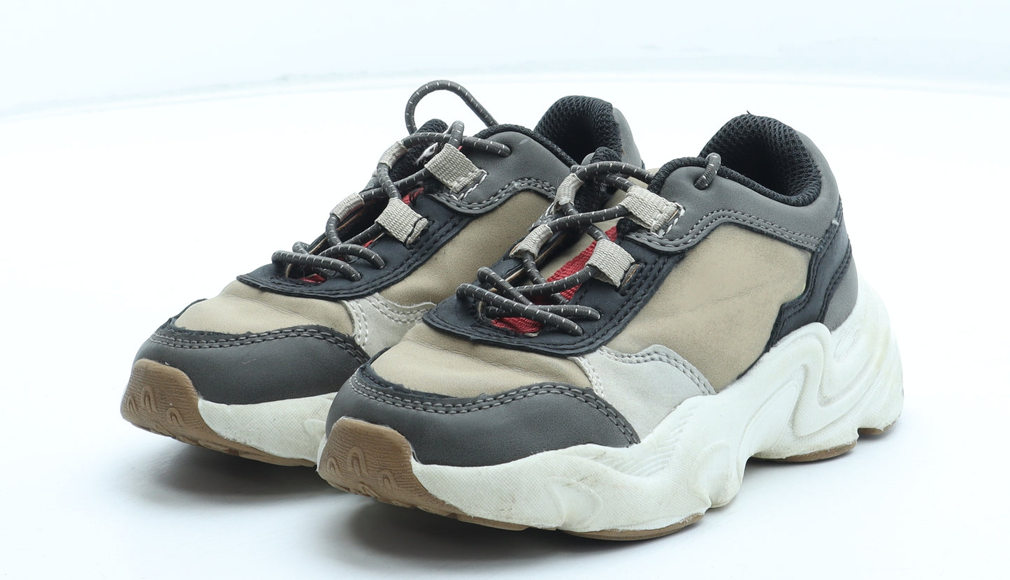 George Boys Multicoloured Colourblock Polyurethane Trainer UK 9 27