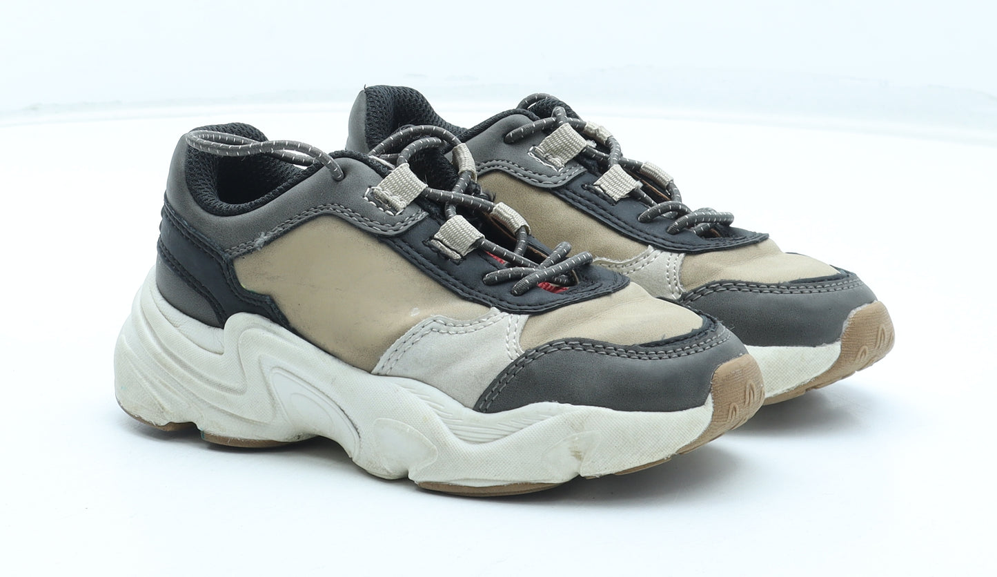 George Boys Multicoloured Colourblock Polyurethane Trainer UK 9 27
