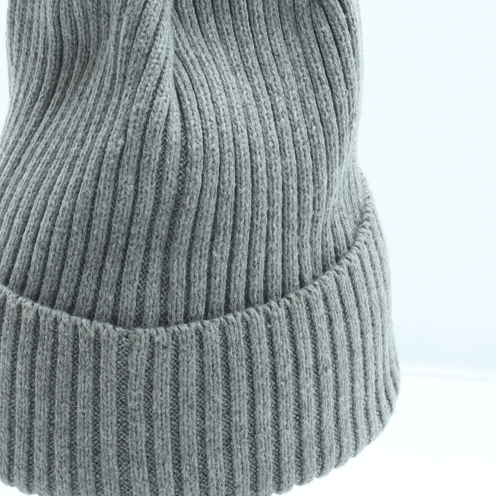 No Fear Mens Grey Cotton Beanie One Size