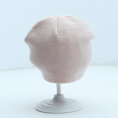 Primark Girls Pink Acrylic Winter Hat Size S