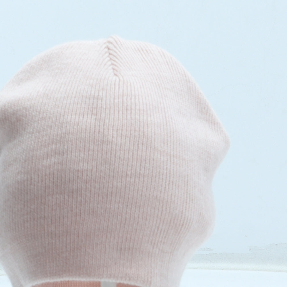 Primark Girls Pink Acrylic Winter Hat Size S