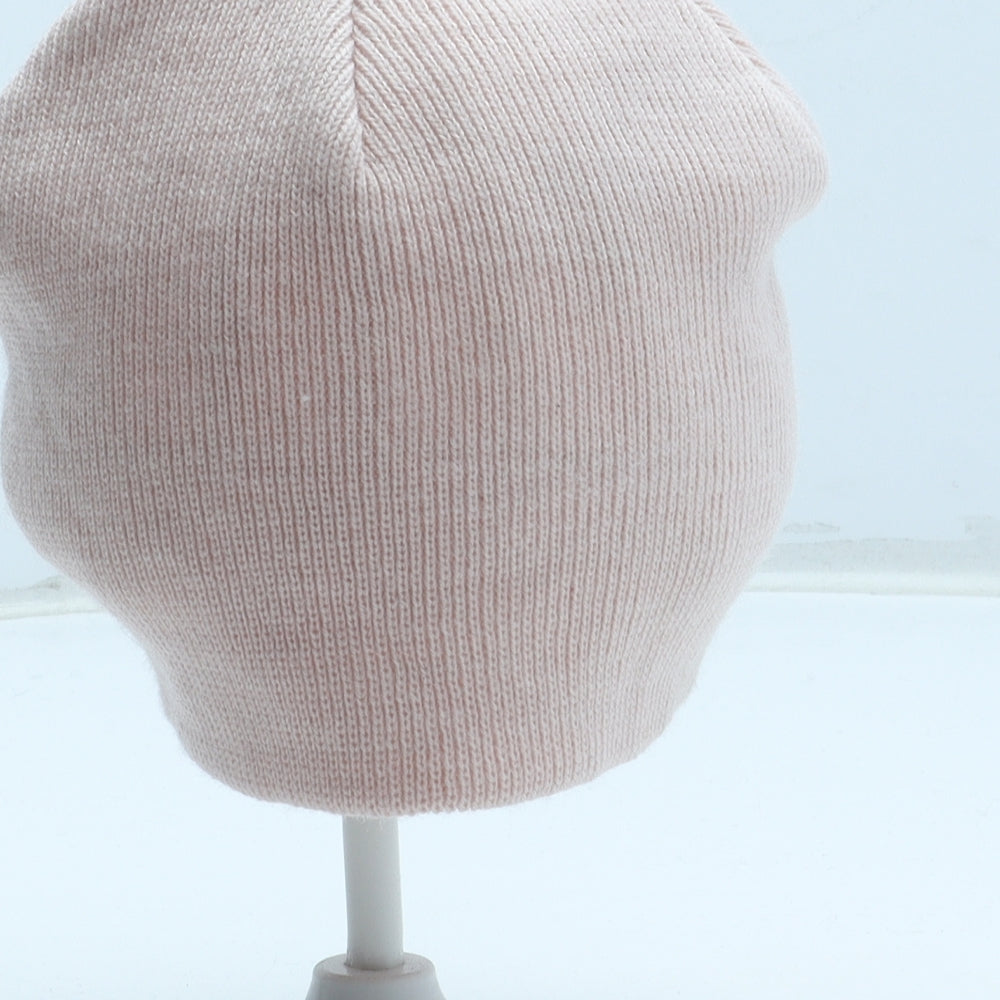 Primark Girls Pink Acrylic Winter Hat Size S
