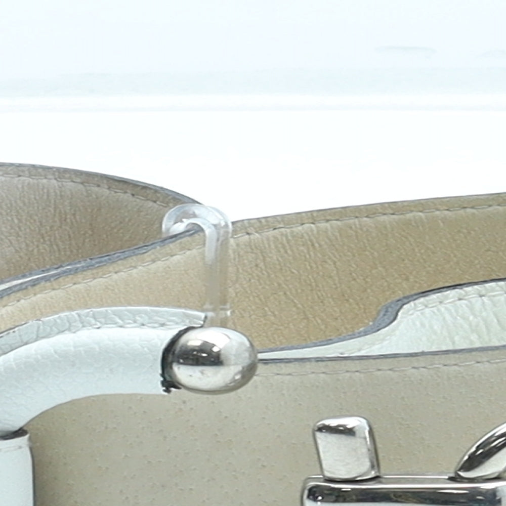 Opika Womens White Solid Polyurethane Fashion Belt Belt One Size