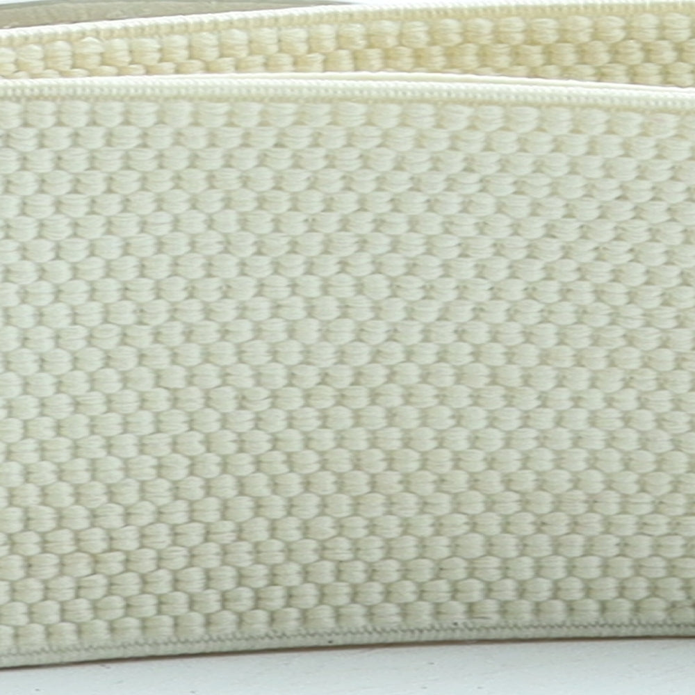 Preworn Womens Ivory Floral Polyester Fashion Belt Belt One Size - Elasticated