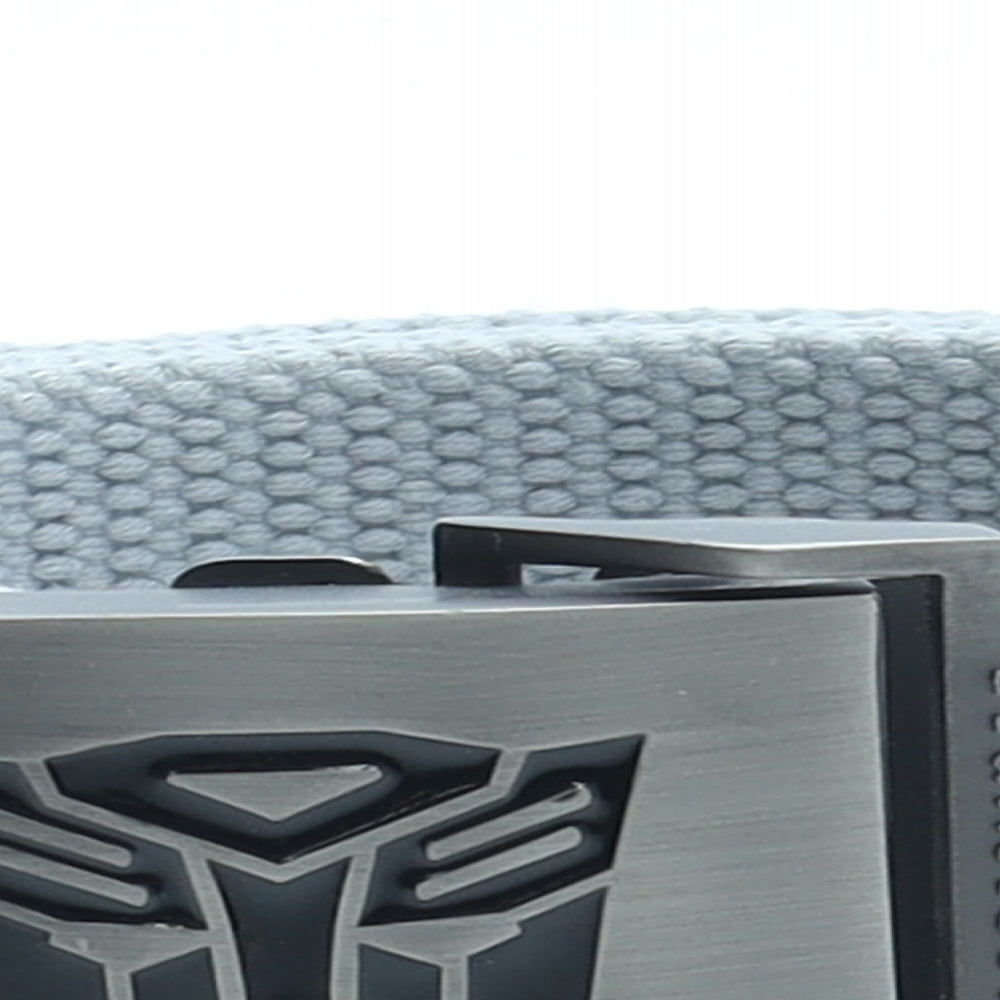 Transformers Mens Grey Solid Polyester Braided/Woven Belt Belt One Size