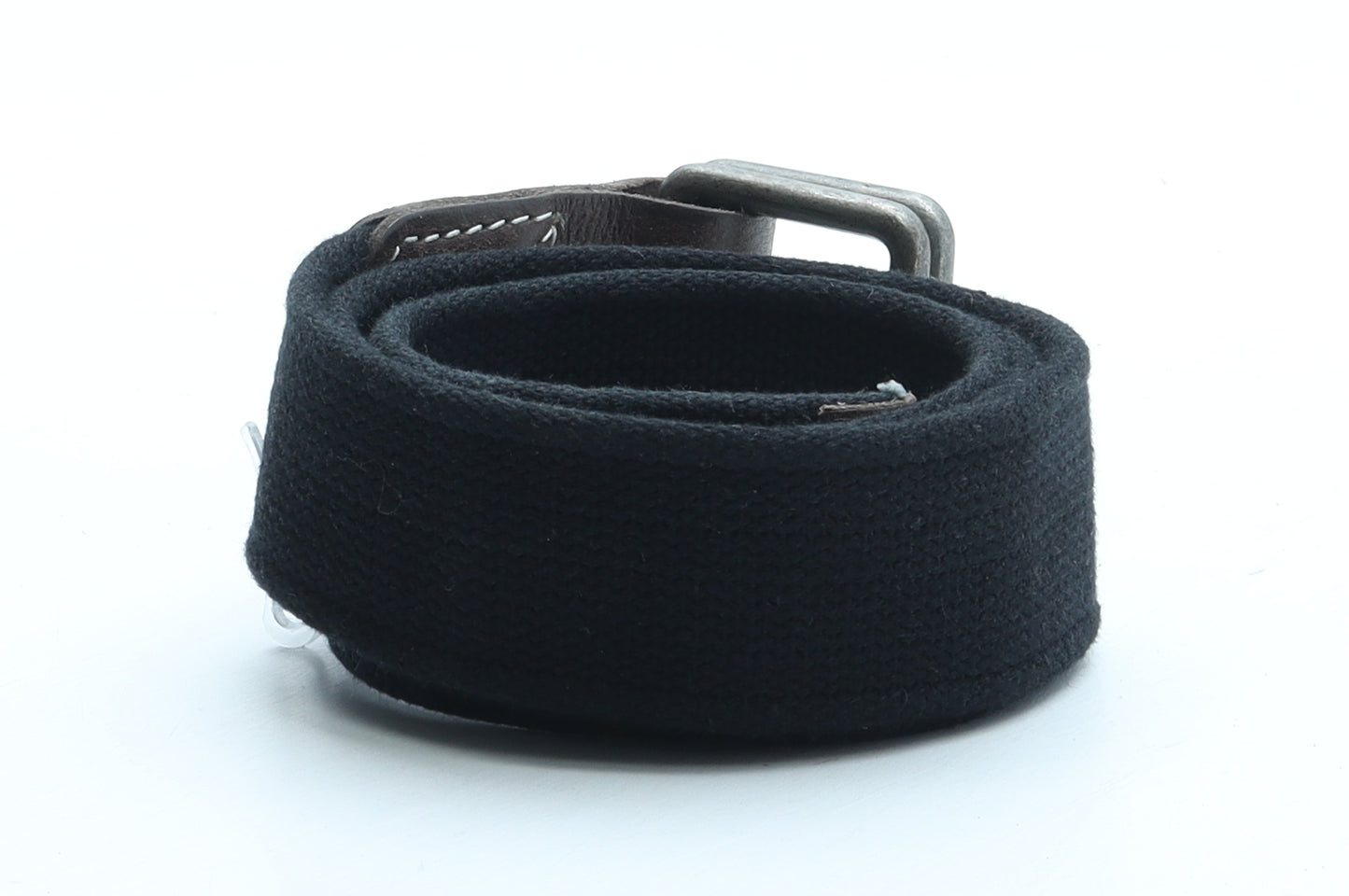 DKNY Mens Black Solid Leather Dress Belt Belt Size M