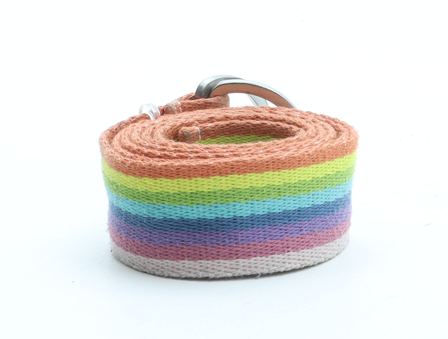 NEXT Womens Multicoloured Striped Fabric Woven Belt Belt Size 16