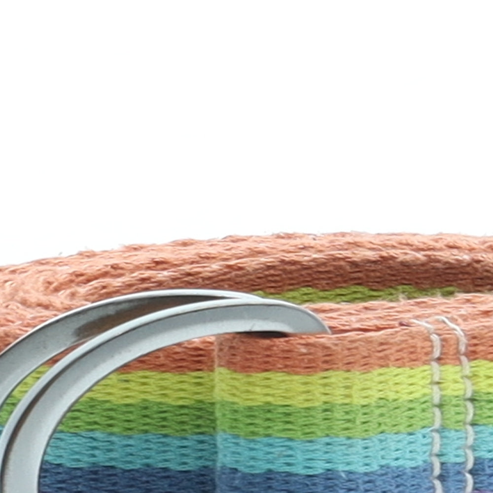 NEXT Womens Multicoloured Striped Fabric Woven Belt Belt Size 16